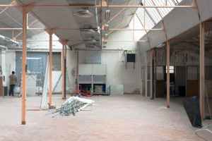 Le magasin, pendant les travaux. Il a bien changé depuis !